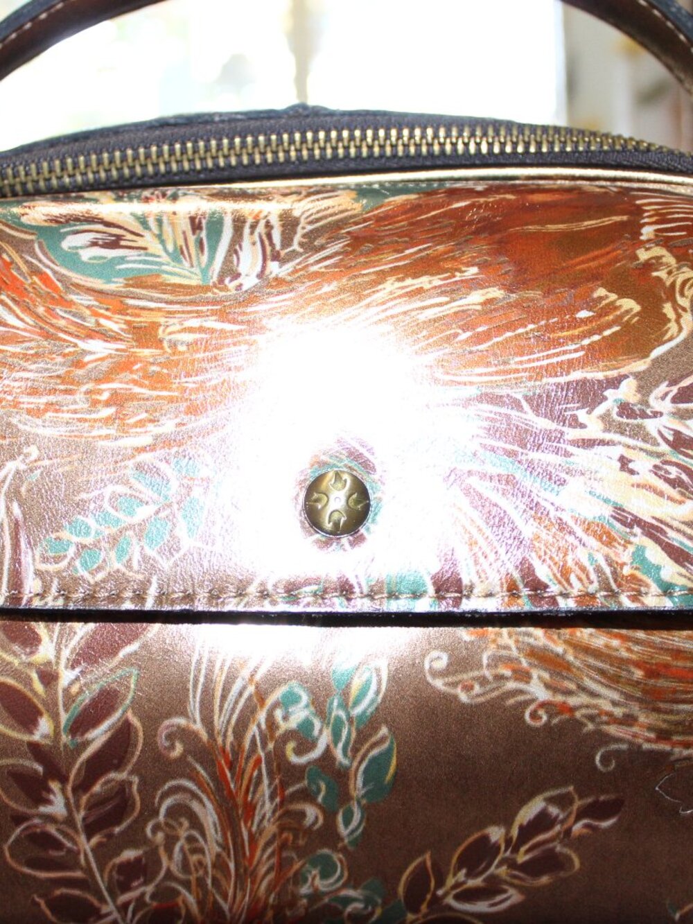 Patricia Nash Crossbody/top handle purse and matching wallet set. Beautiful! - Picture 3 of 15
